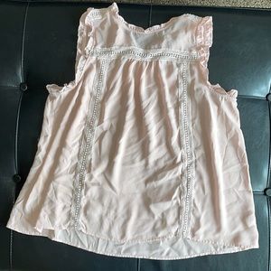 Light pink thin see through shirt